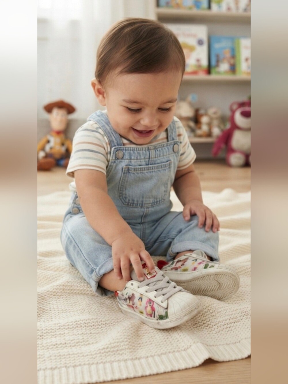 Toddler Adidas Superstar Toy Story Shoes Size 5 - Disney Pixar Character Print